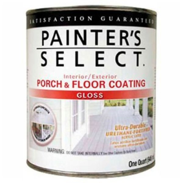 General Paint Painter's Select Urethane Fortified Gloss Porch & Floor Coating, Light Gray, Quart - 112186